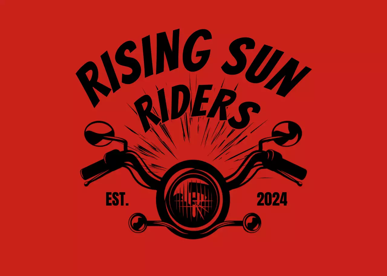 赤 シンプル バイク ロゴ バイク