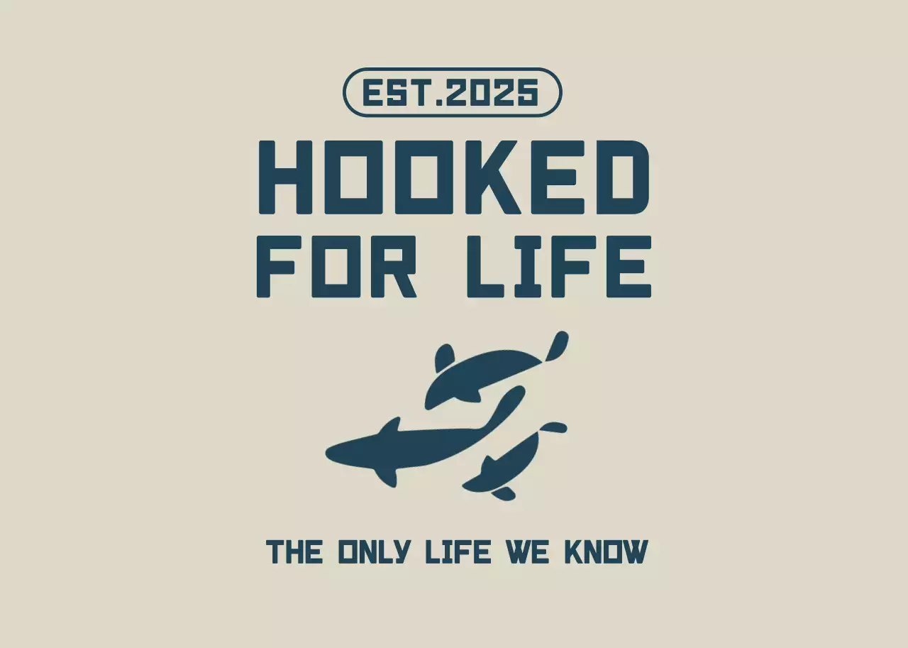 アイボリー シンプル 釣り ロゴ