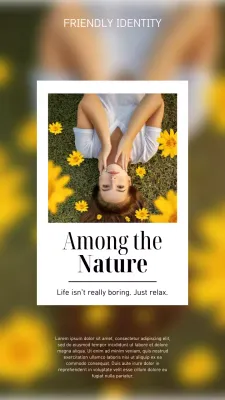 Nature Photography Poster Inspirational Quote Template for Lifestyle Design