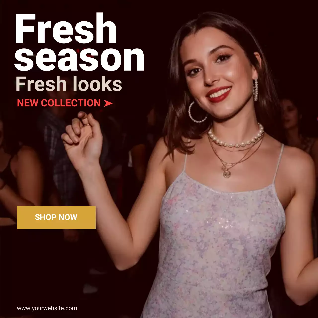 Fashion Sale Banner New Collection Ad Template for Clothing Brand