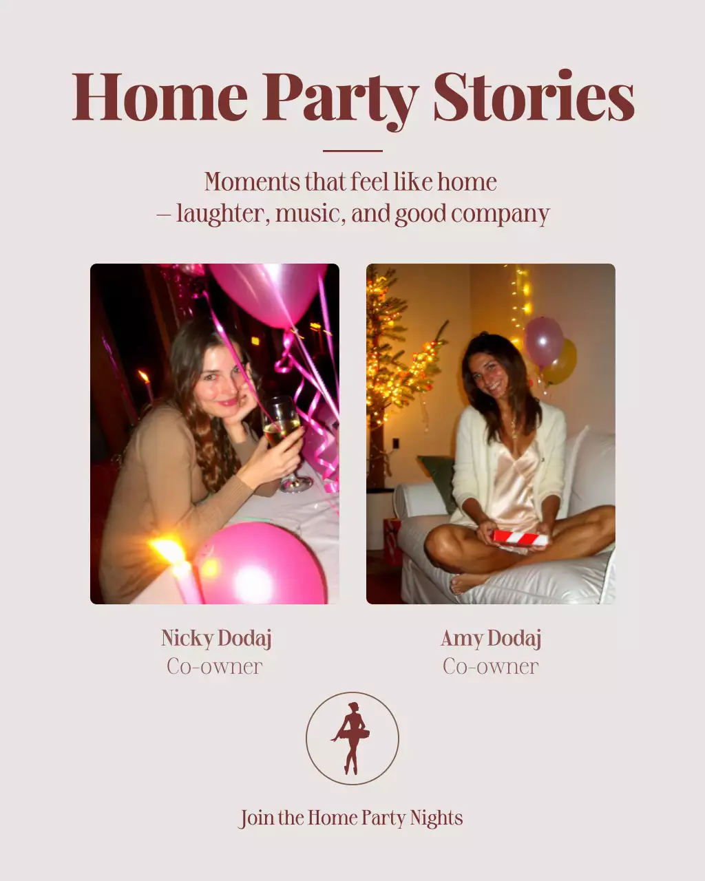 Beige Modern Party Invitation