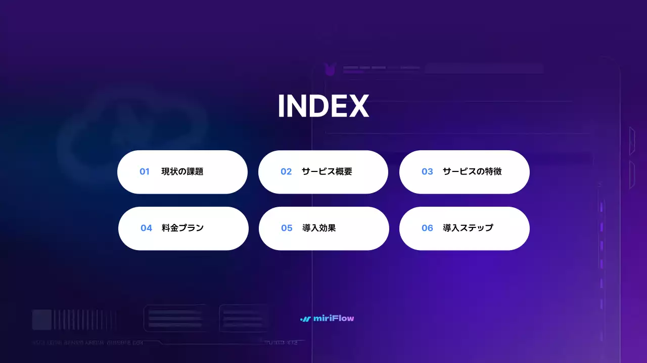 青 モダン クラウド 資料 プレゼンテーション