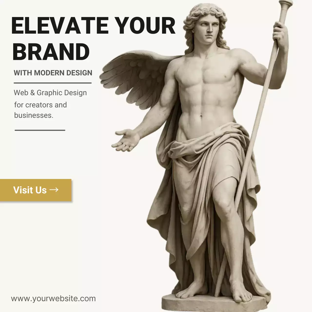 Beige classic design promotion