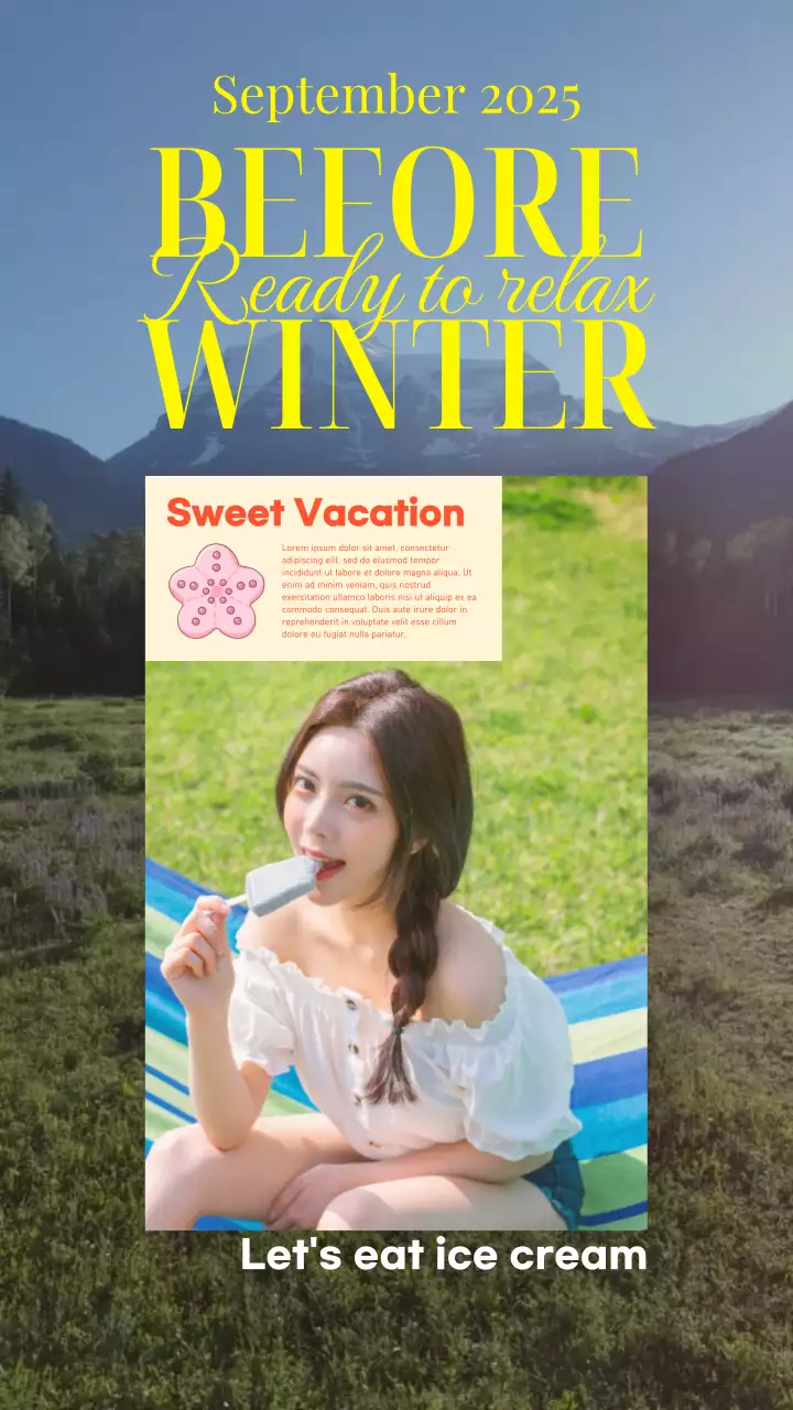 Autumn Travel Banner Fashion Vacation Poster Template Before Winter Season