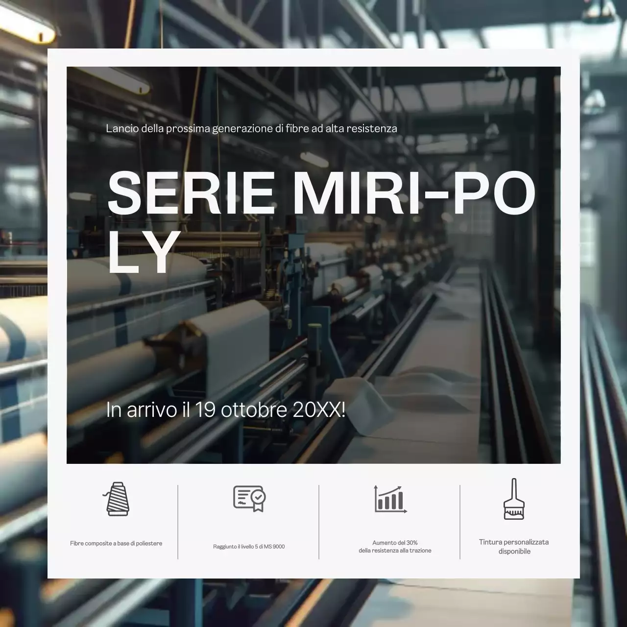 Promozione di prodotti tessili grigi moderni