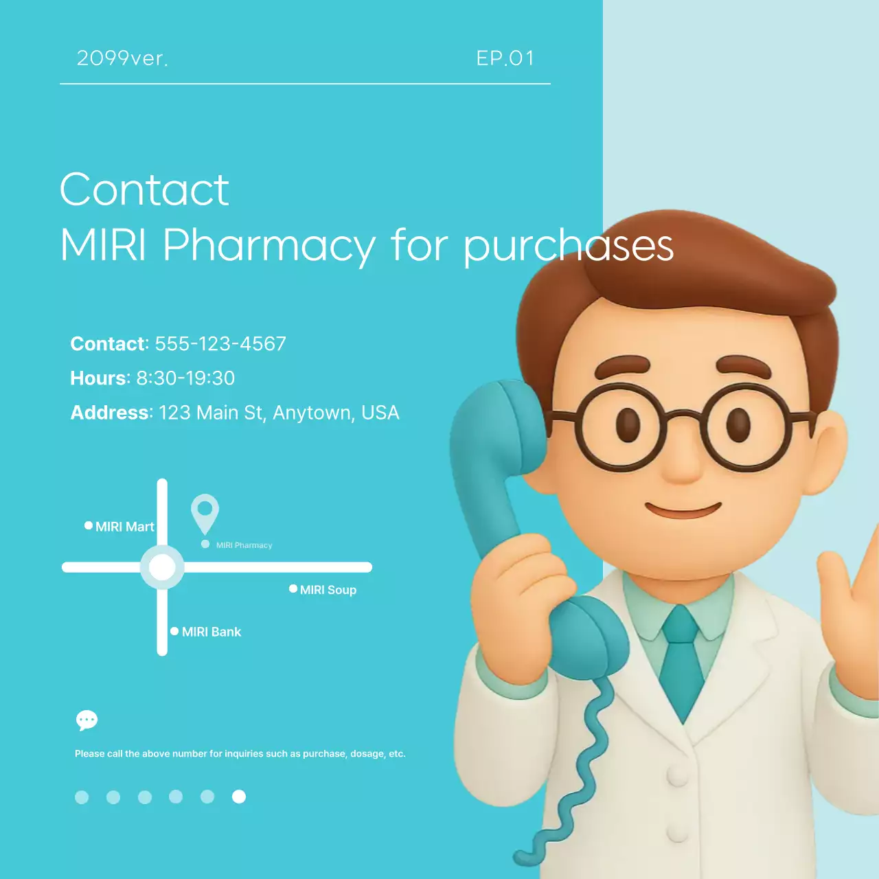 Sky Blue Modern Health Advertisement