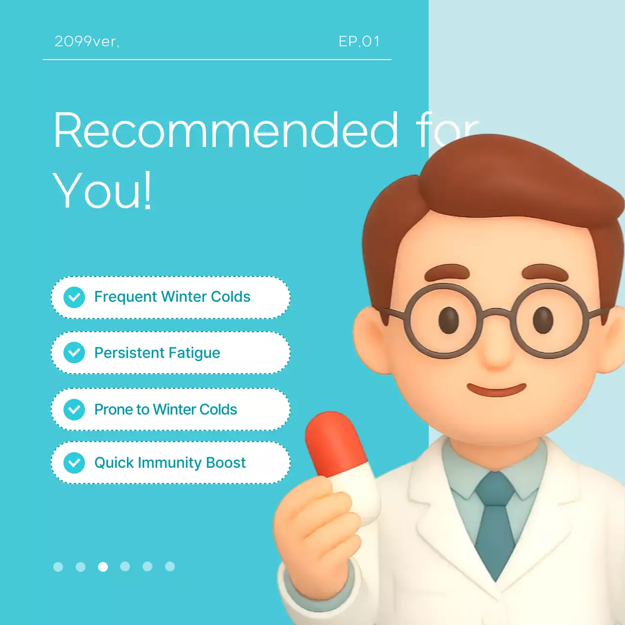 Sky Blue Modern Health Advertisement