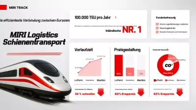 Rote moderne Logistikwerbung