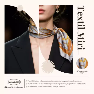 Anuncio de moda moderna en beige