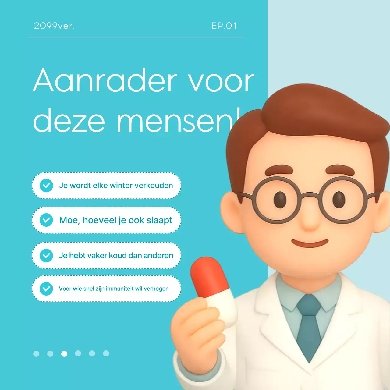 Sky Blue Modern Health Advertentie