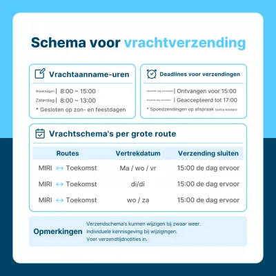 Hemelsblauwe nette schemagids