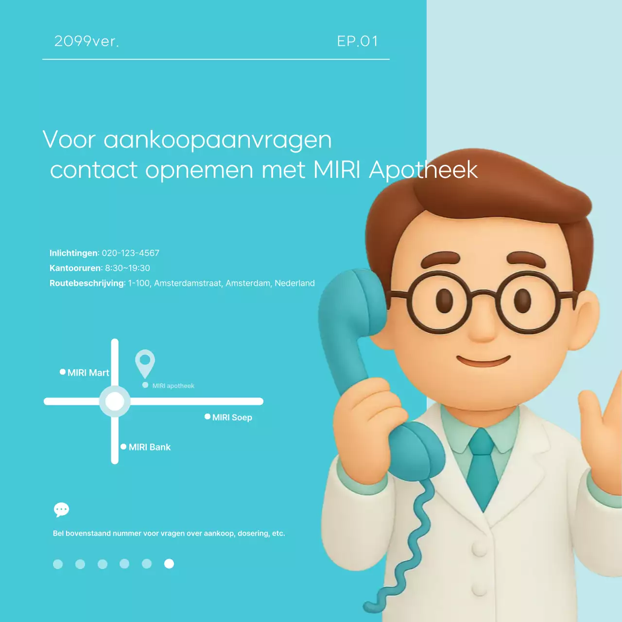 Sky Blue Modern Health Advertentie