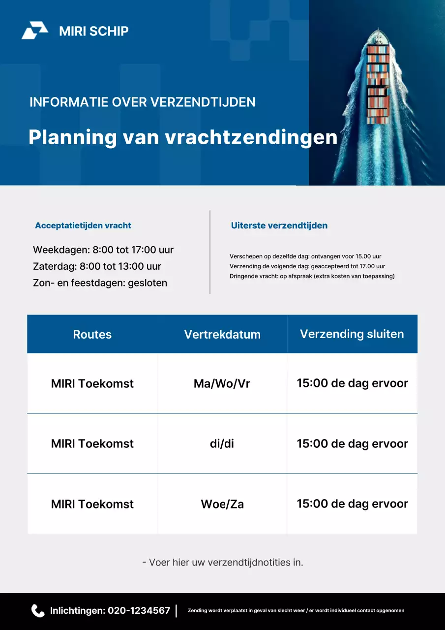 Blue Clean Bezorginformatie Promotie