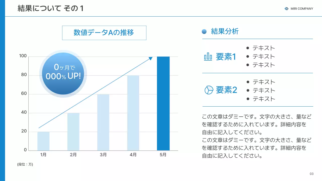白 モダン ビジネス 報告書 プレゼンテーション