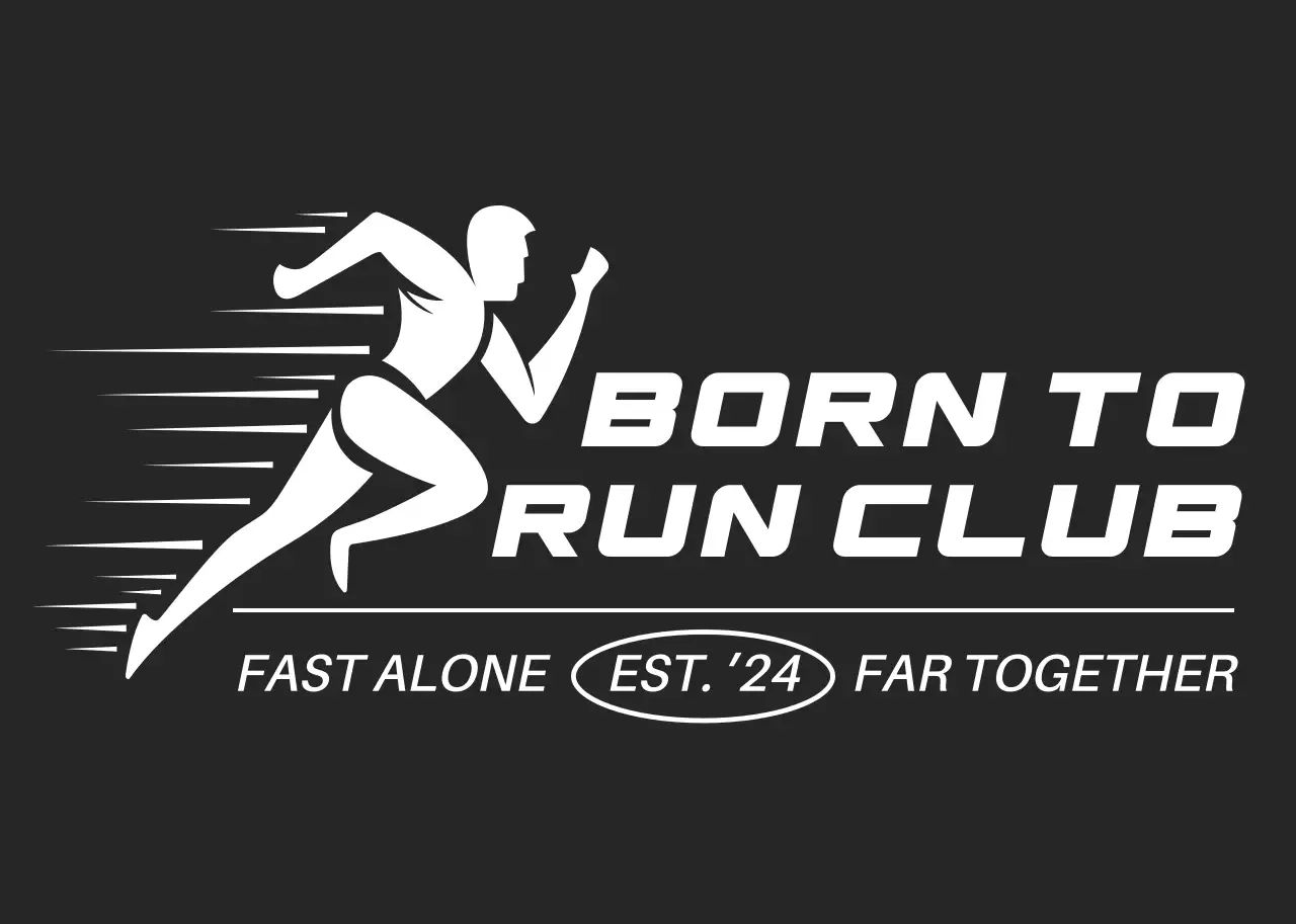 黒 シンプル ランニング ロゴ ランニング