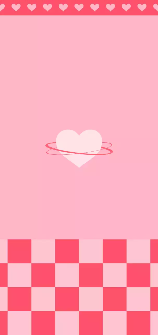 핑크 아기자기한 사랑 엽서