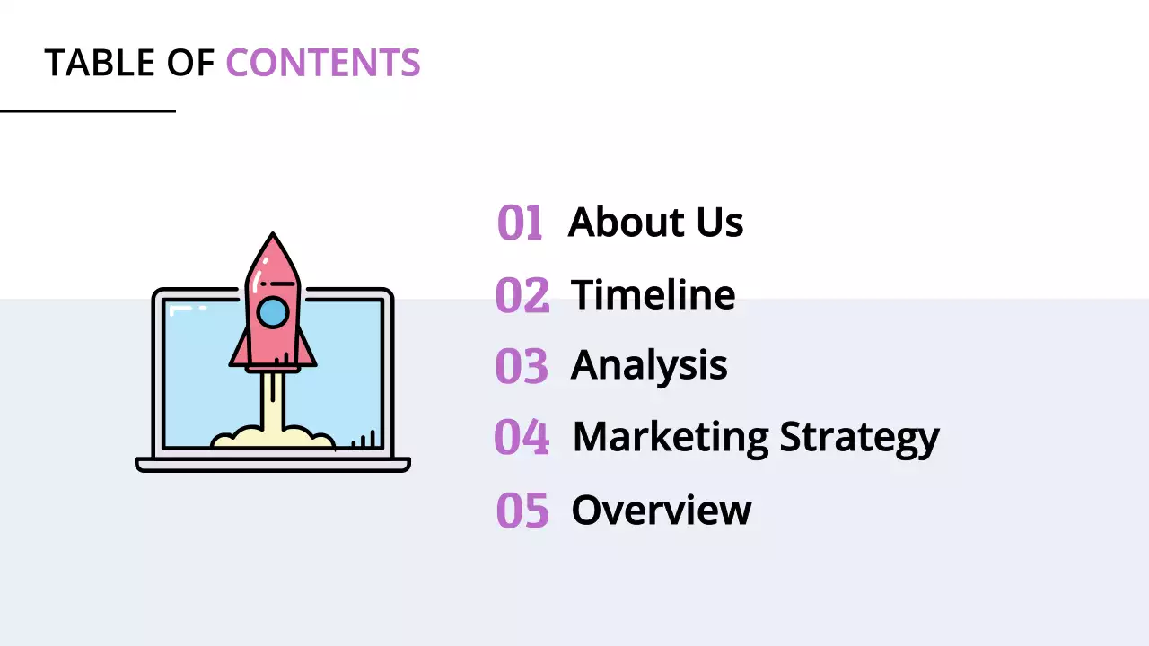 Product launch presentation slide