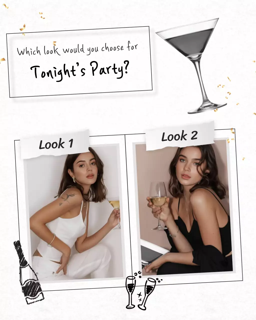 White Trendy Fashion Invitation Instagram Post