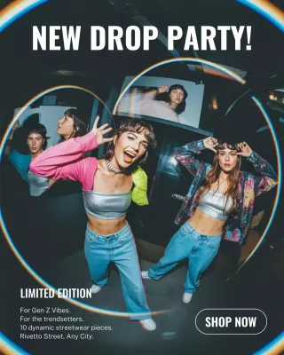 Colourful Trendy Fashion Promotion Instagram Post