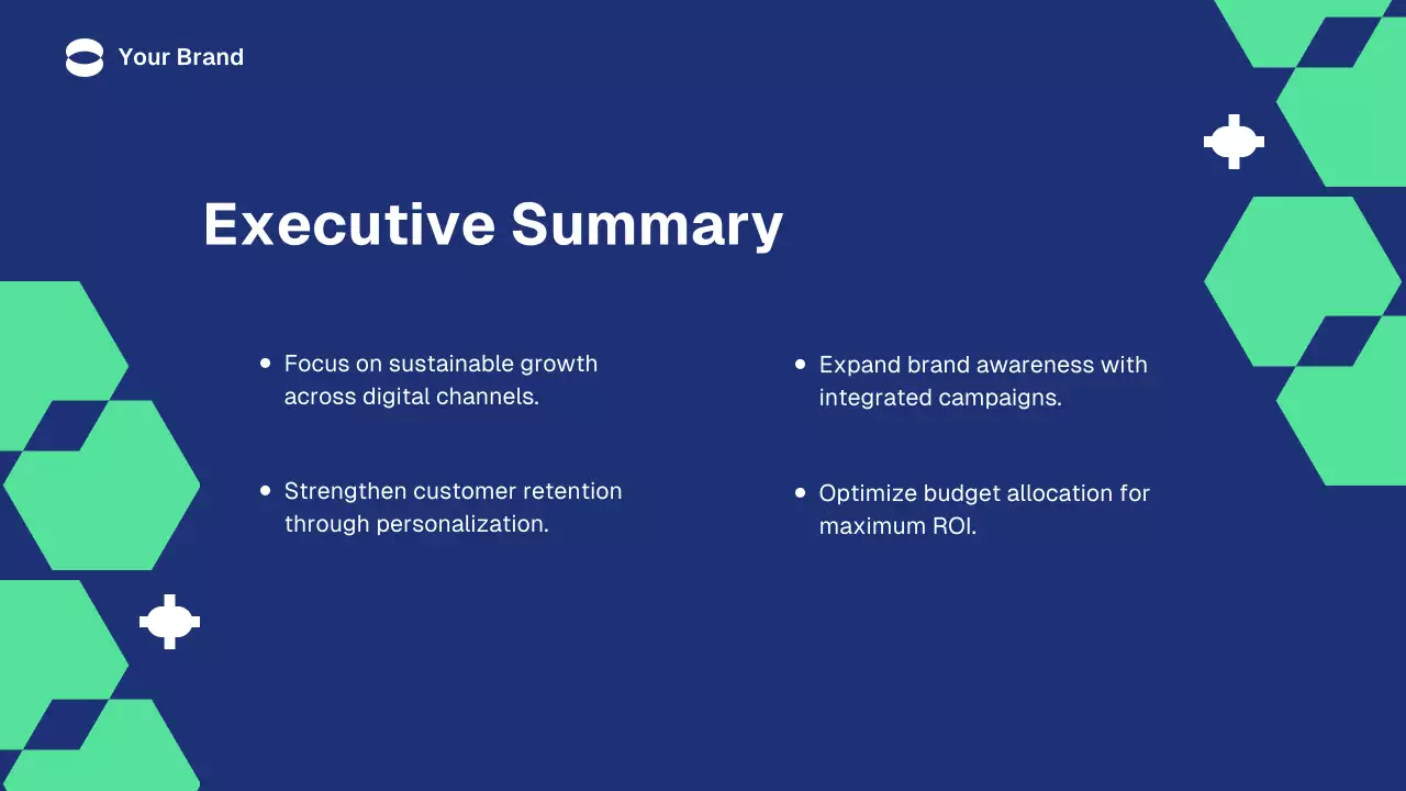 Blue Geometric Marketing Plan