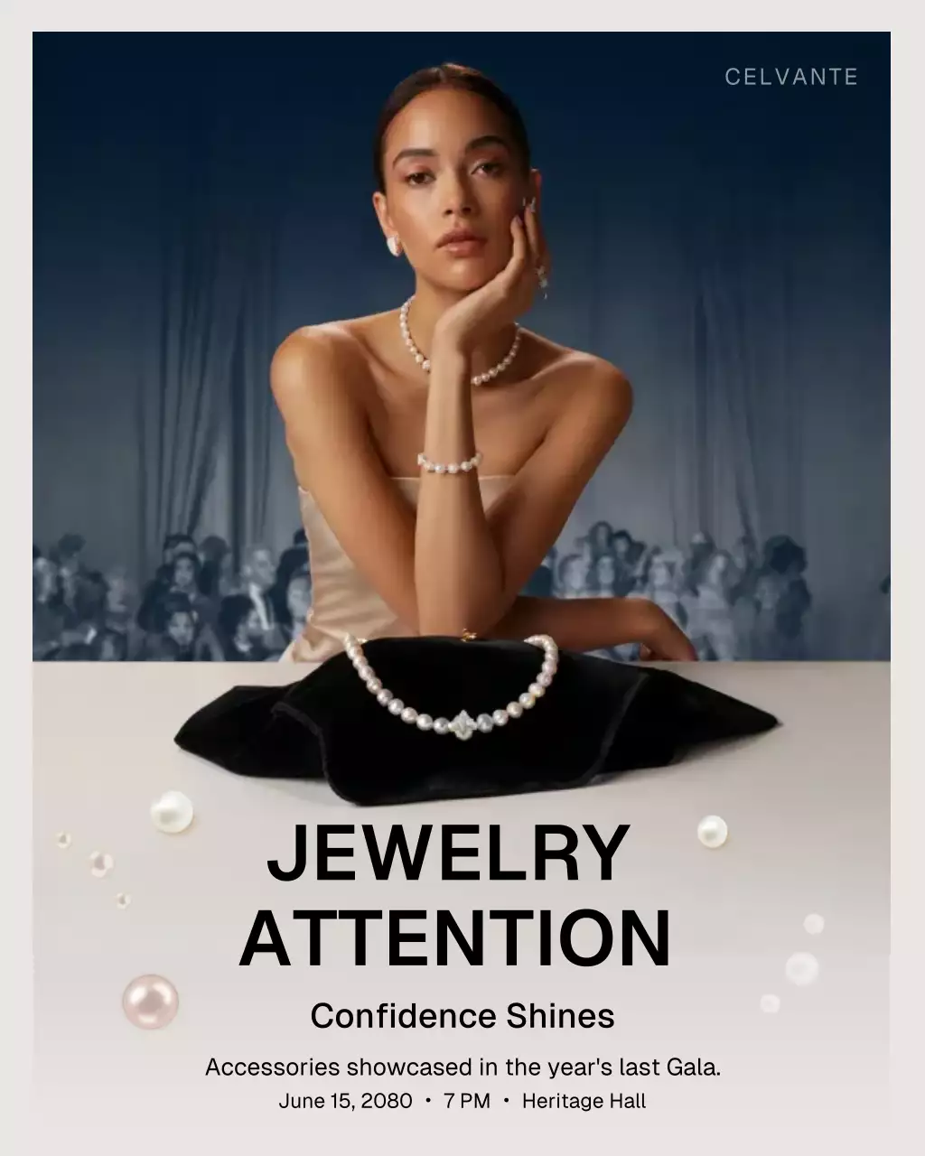 Navy Elegant Jewelry Announcement Instagram Post