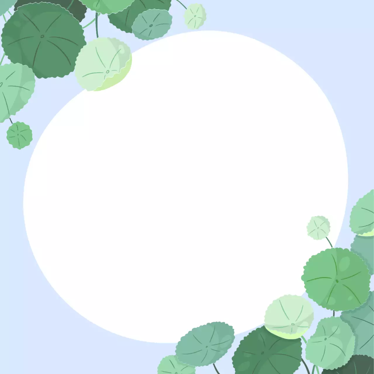 푸른색의 심플한 식물 배경