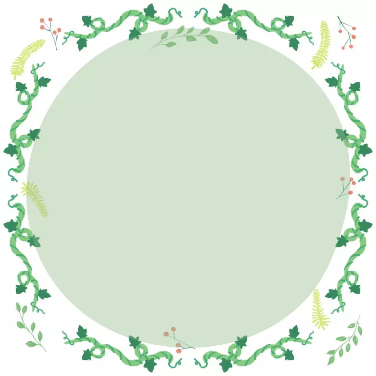 민트 자연 메모 문구