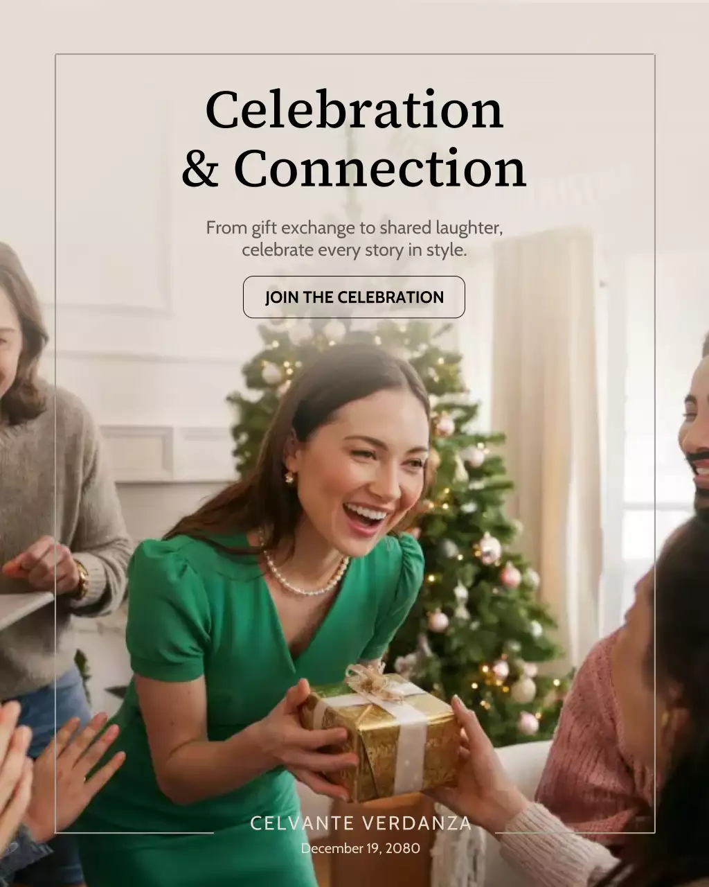 Green Elegant Celebration Invitation Instagram Post