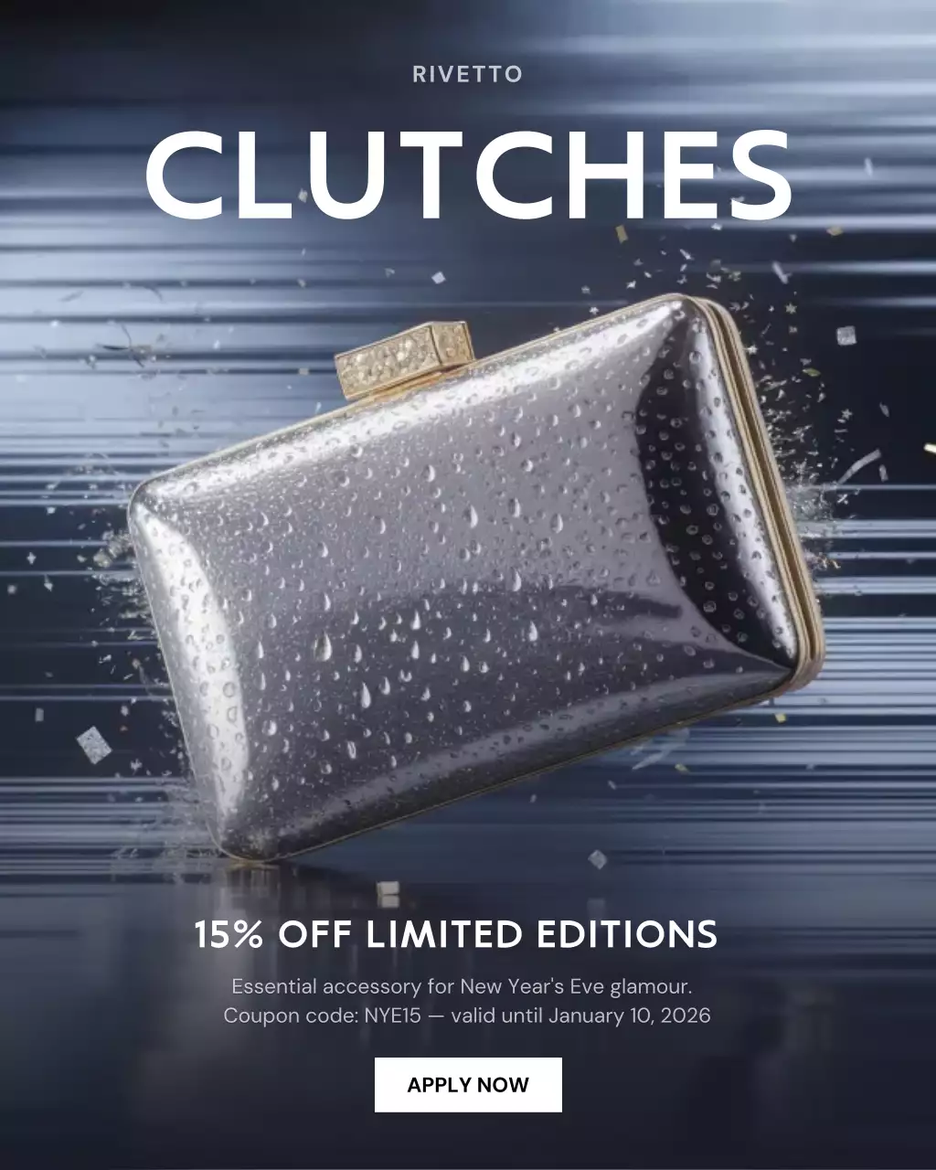 Silver Elegant Clutch Promotion Instagram Post