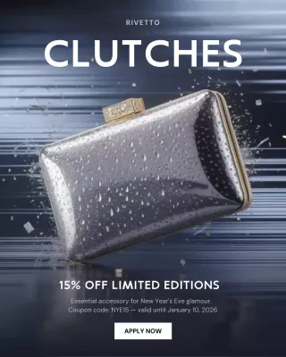 Silver Elegant Clutch Promotion Instagram Post