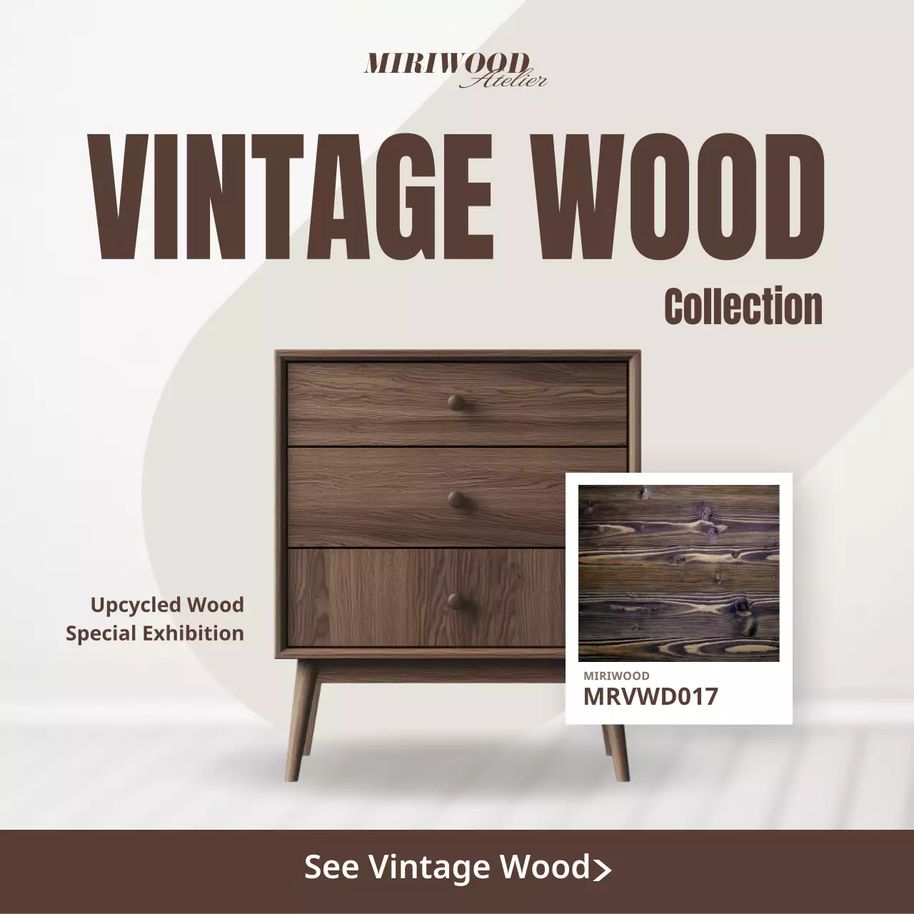 triển lãm đồ nội thất cổ điển màu nâu