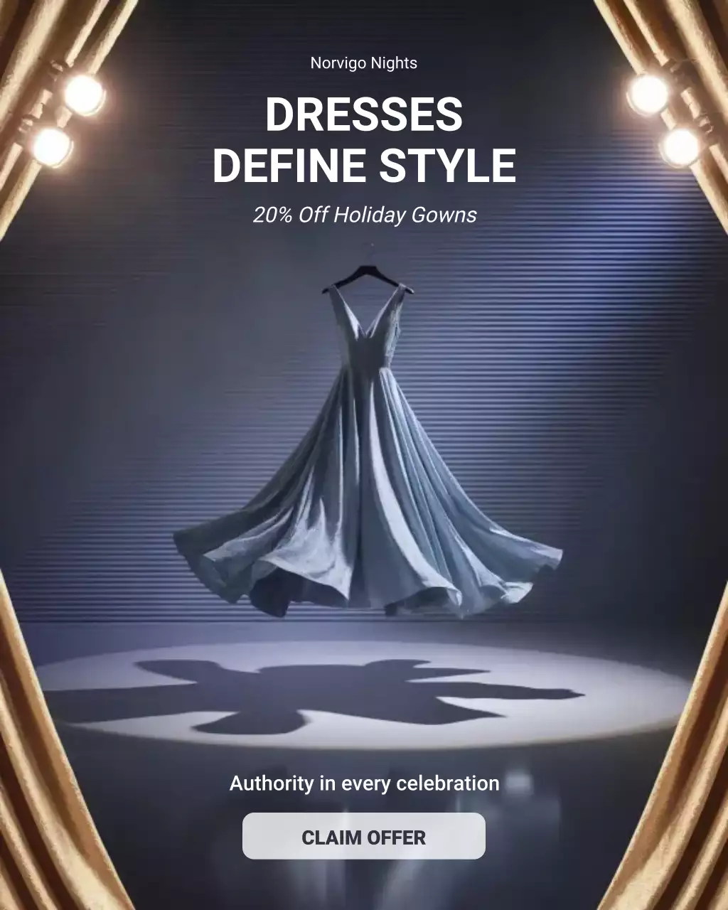 Blue Elegant Fashion Promotion Instagram Post