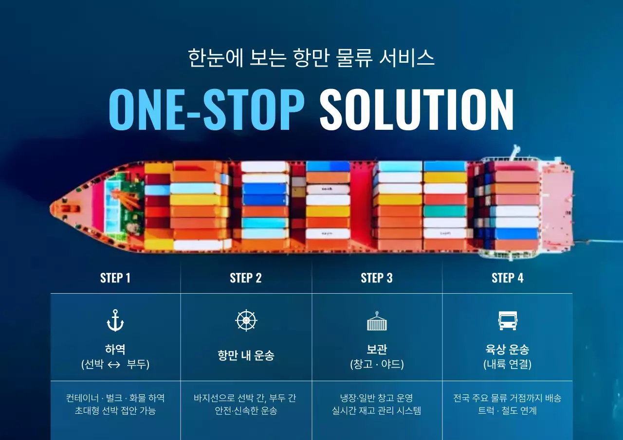 파랑 모던 물류 서비스 홍보