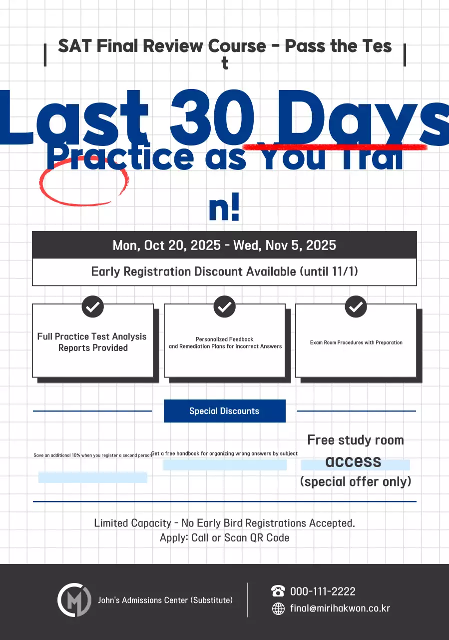 Quảng cáo Chuẩn bị cho Bài kiểm tra Năng lực Học tập của Trường Cao đẳng Hiện đại Da đen