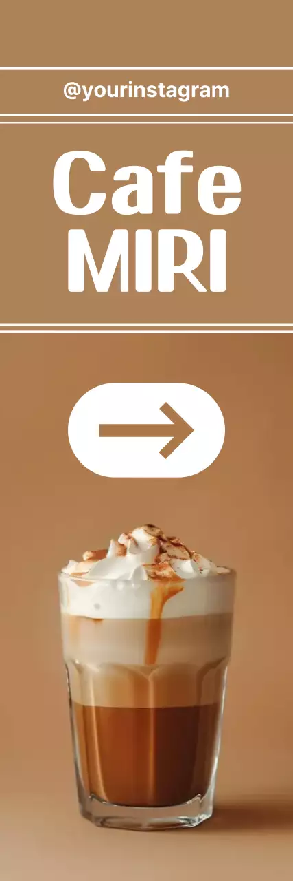 Anúncio promocional do Bege Simple Cafe