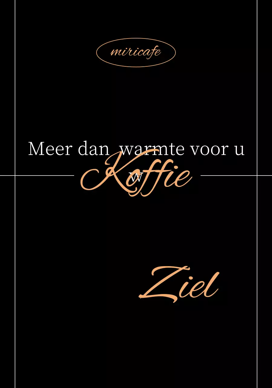 Advertentie voor Black Modern Cafe