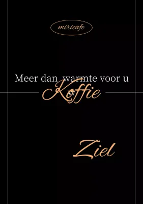 Advertentie voor Black Modern Cafe