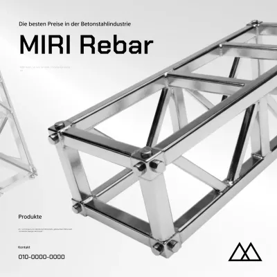 Graue moderne Architekturwerbung