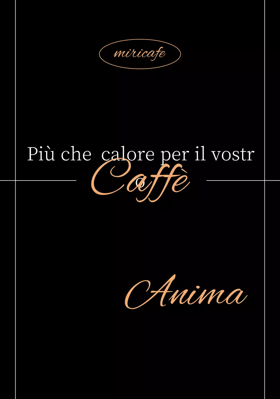 Pubblicità del Black Modern Cafe