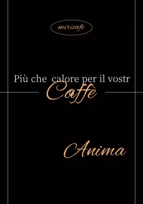 Pubblicità del Black Modern Cafe