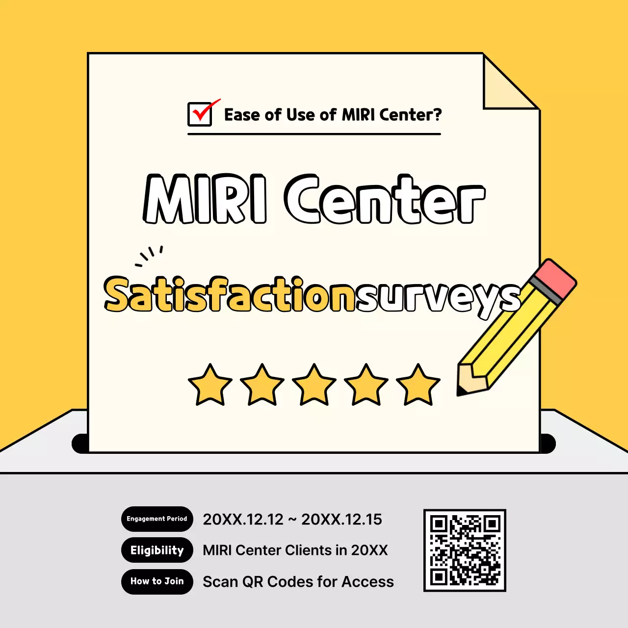 Yellow Simple Survey Guide