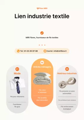 Promotion de l'industrie textile moderne orange