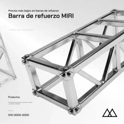 Anuncio de arquitectura moderna gris