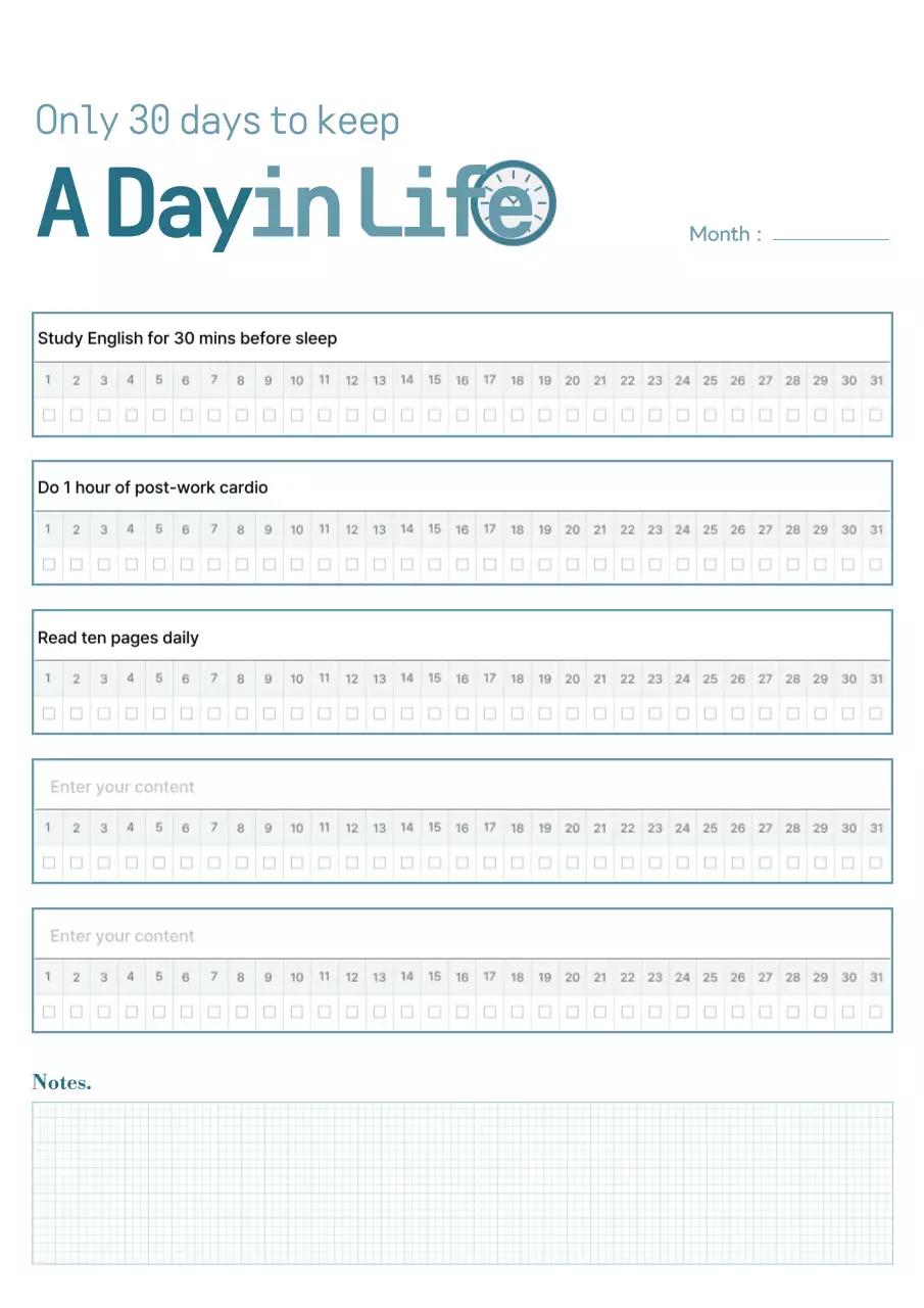 Nhật ký Blue Neat Plan