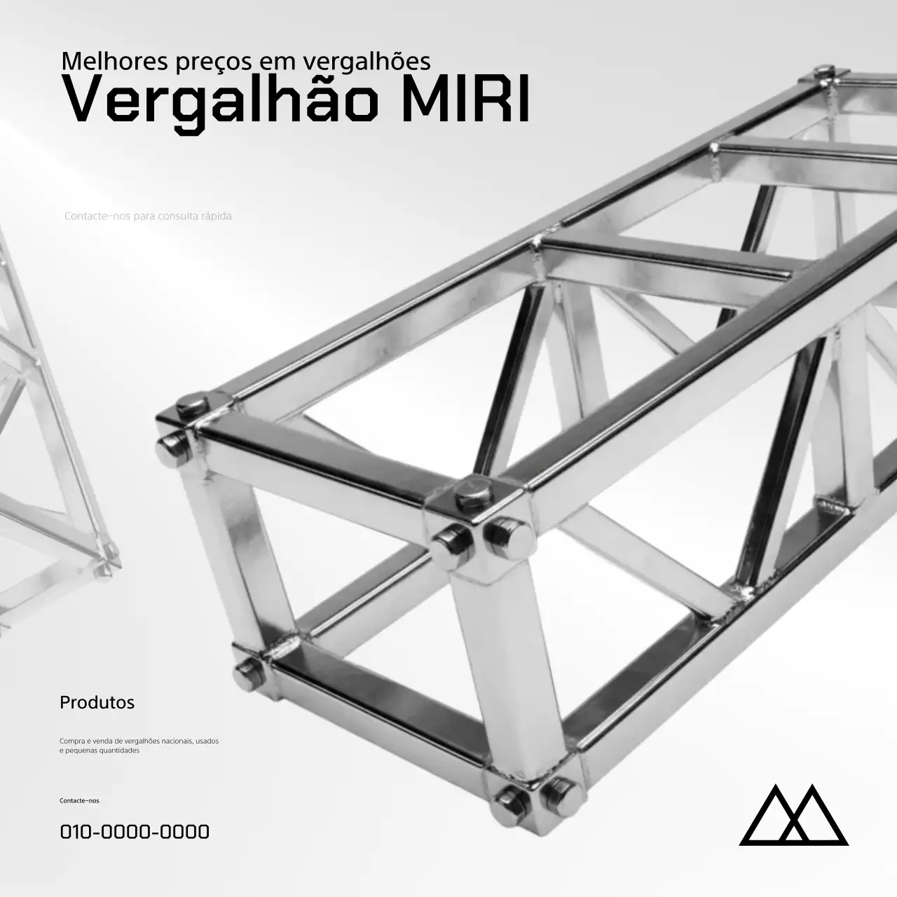 Anúncio de Arquitetura Moderna Cinza