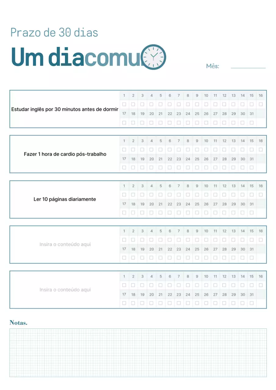 Diário de uma Vida Simples Azul