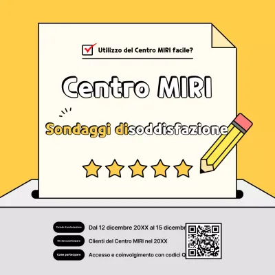 Guida al sondaggio semplice giallo