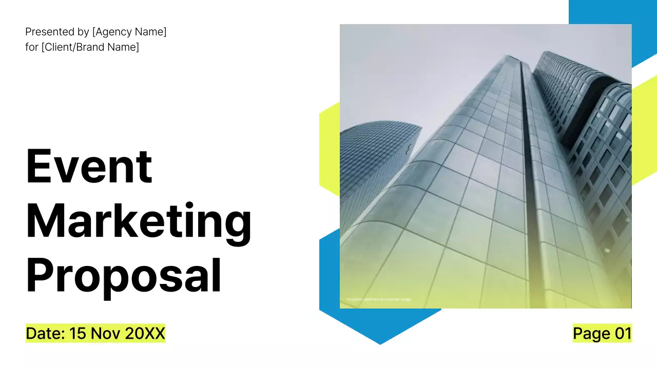 Blue Modern Marketing Proposal