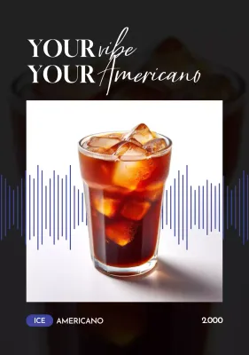 검정 모던 커피 광고