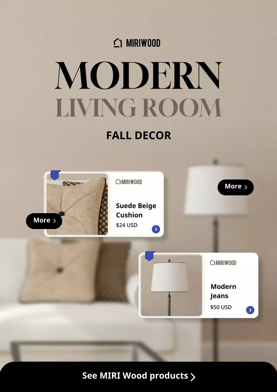 promosi dekorasi modern krem